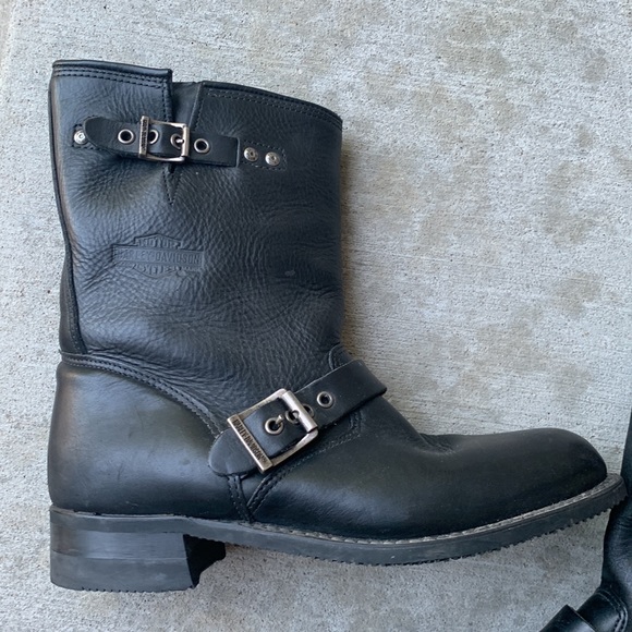Harley Davidson Leather Riding Boots - Picture 4 of 13